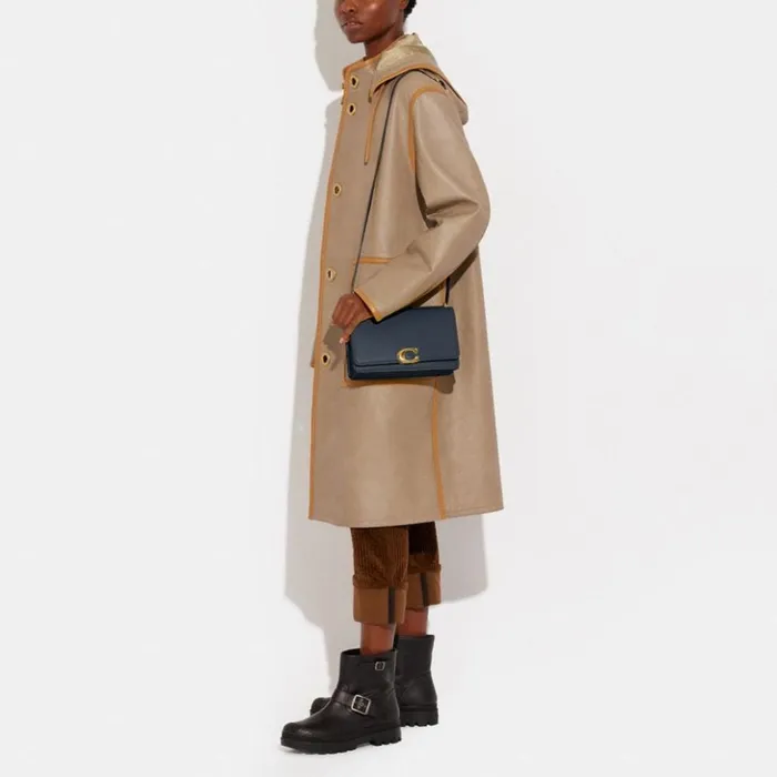 Women Bandit Shoulder Bag Brassdenim Coach Shoulder Bags and Hobos