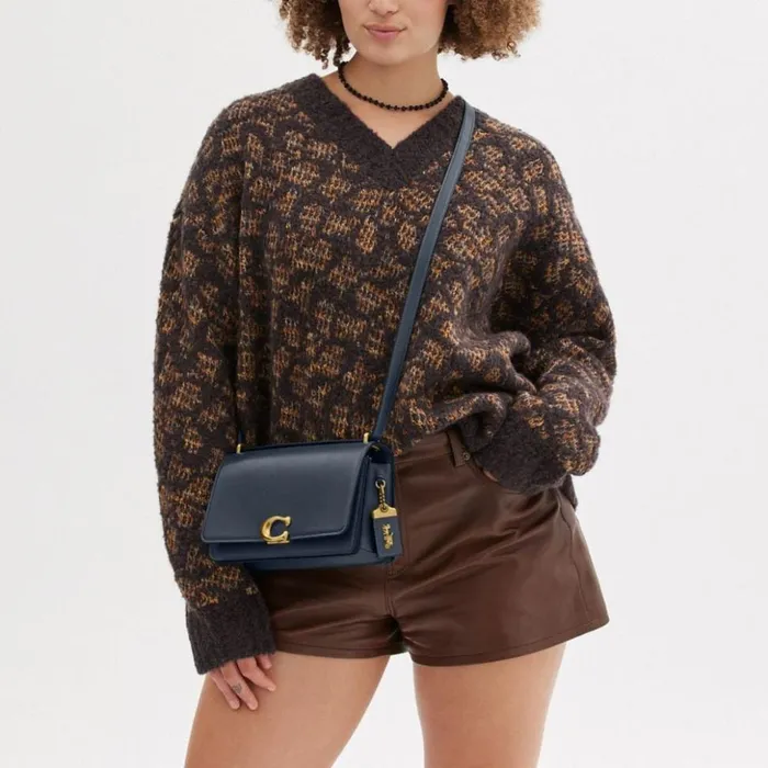 Women Bandit Shoulder Bag Brassdenim Coach Shoulder Bags and Hobos