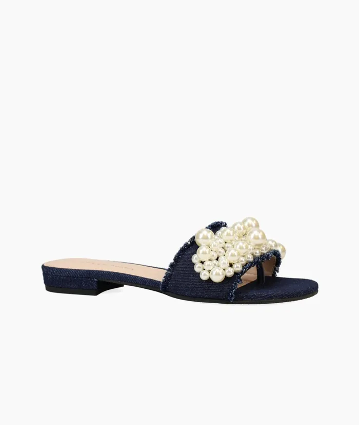 Women Bayer 2 Slide 8211 Indigo Pelle Moda Sandals Women Bayer 2 Slide 8211 Indigo Pelle Moda Sandals