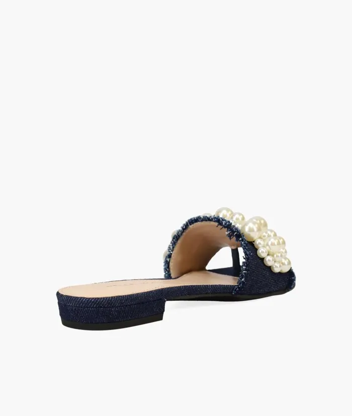 Women Bayer 2 Slide 8211 Indigo Pelle Moda Sandals Women Bayer 2 Slide 8211 Indigo Pelle Moda Sandals