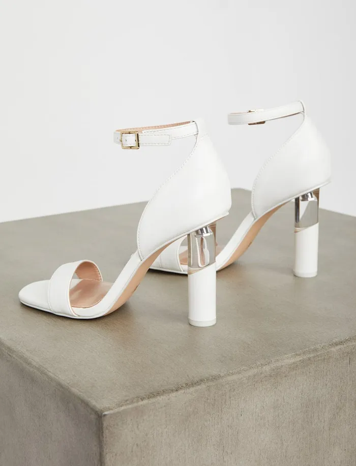 Women BCBGeneration BCBG Lexana Leather Sandal White Women BCBGeneration BCBG Lexana Leather Sandal White