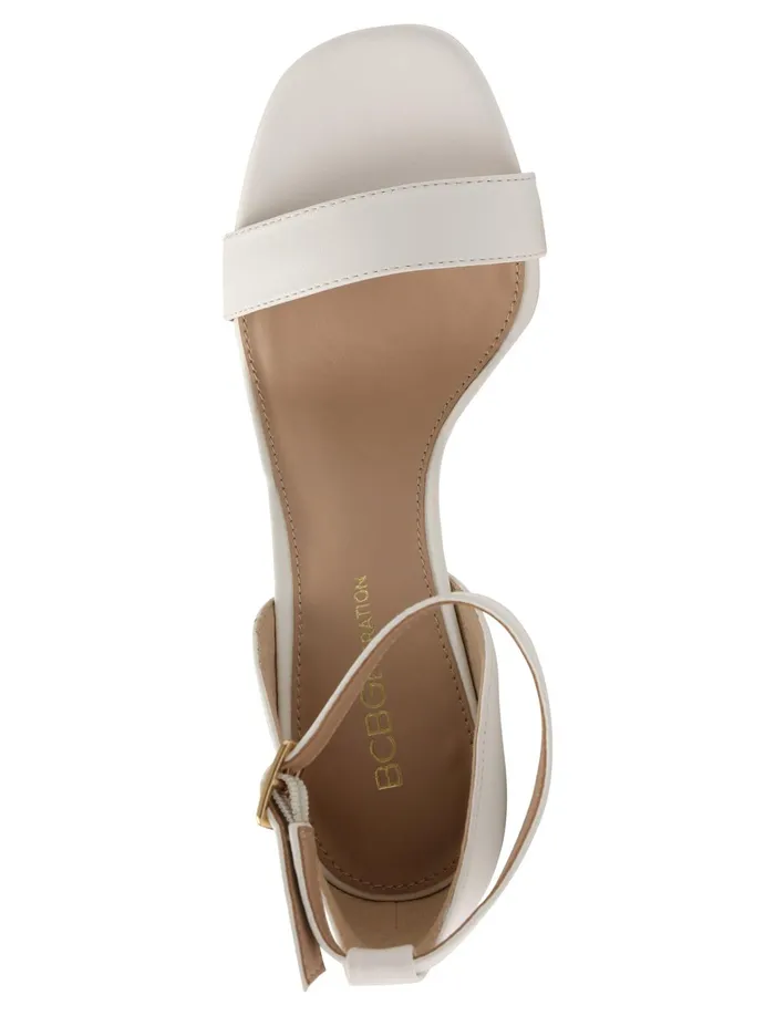 Women BCBGeneration BCBG Lexana Leather Sandal White Women BCBGeneration BCBG Lexana Leather Sandal White