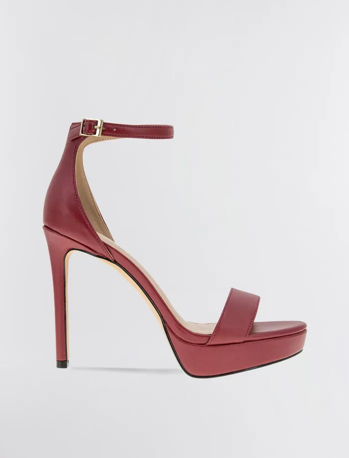 Women BCBGeneration BCBG Maroon Nallah Sandal Heel Rhubarb