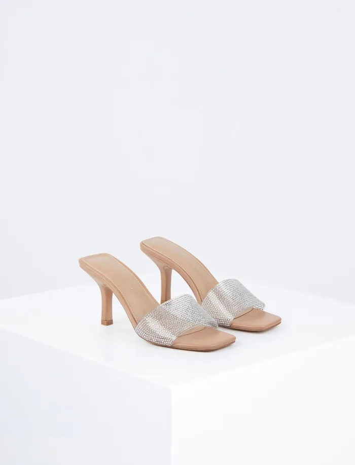 Women BCBGeneration BCBG Maxari Mule Sandal Heel Cleartan