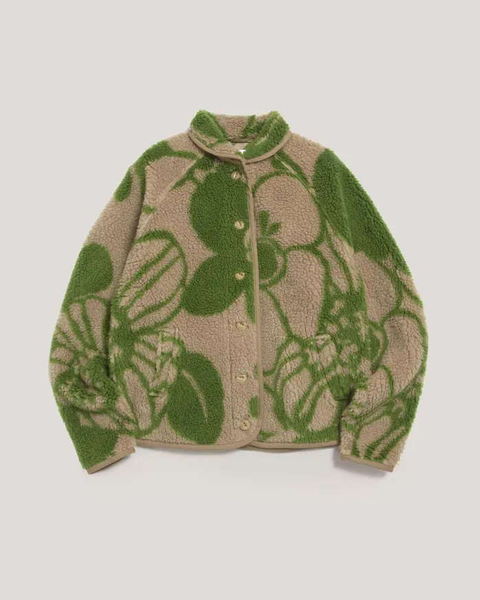 Women Beach Jacket Floral Green Multi YMC Outerwear
