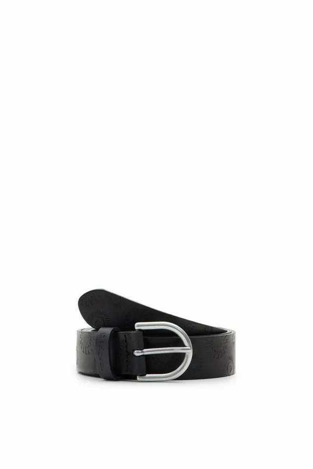 Women Belts Desigual Geometric Leather Belt