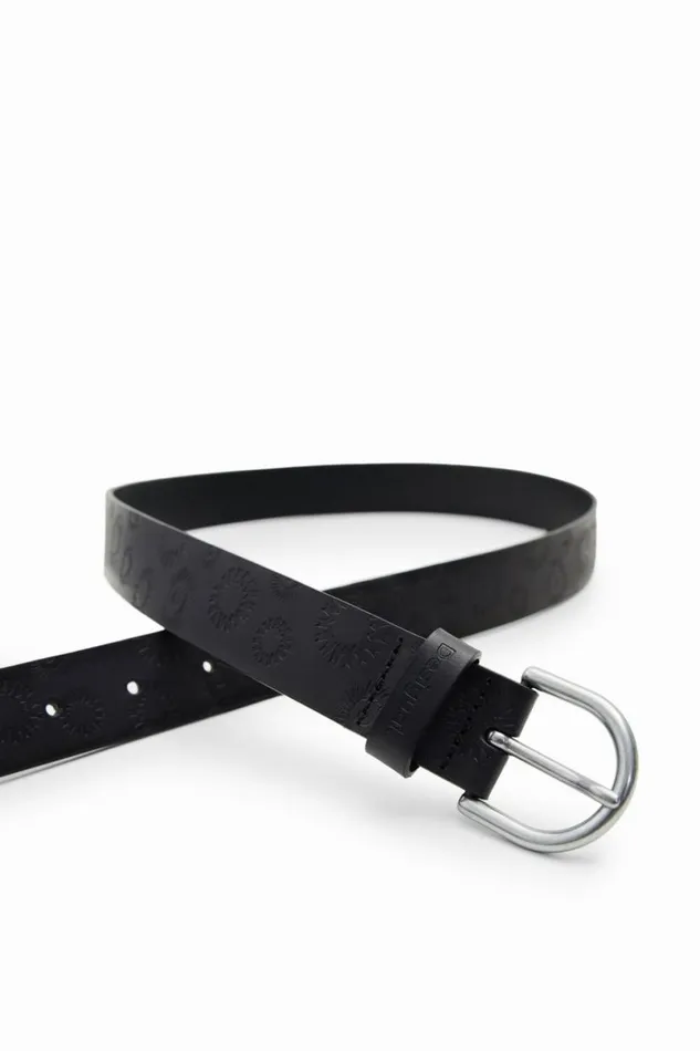 Women Belts Desigual Geometric Leather Belt