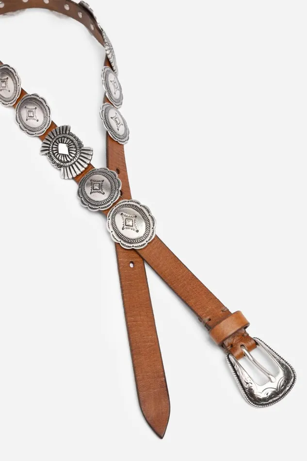 Women Belts Johnny Was SALONE ITALIAN LEATHER CONCH BELT Cognac Women Belts Johnny Was SALONE ITALIAN LEATHER CONCH BELT Cognac