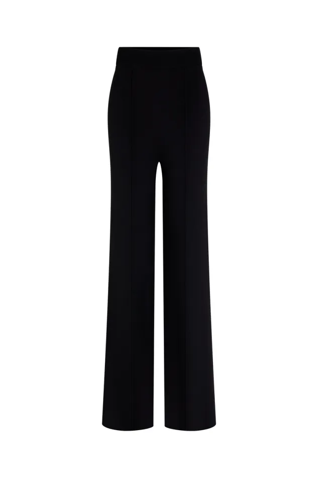Women Black Viscose Trousers Black Black Sonia Rykiel Trousers And Denim