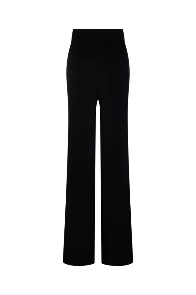 Women Black Viscose Trousers Black Black Sonia Rykiel Trousers And Denim