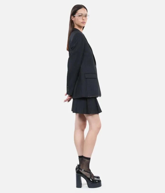Women Blazers and Suits THE KOOPLES Black Striped Woolblend Jacket Women Blazers and Suits THE KOOPLES Black Striped Woolblend Jacket