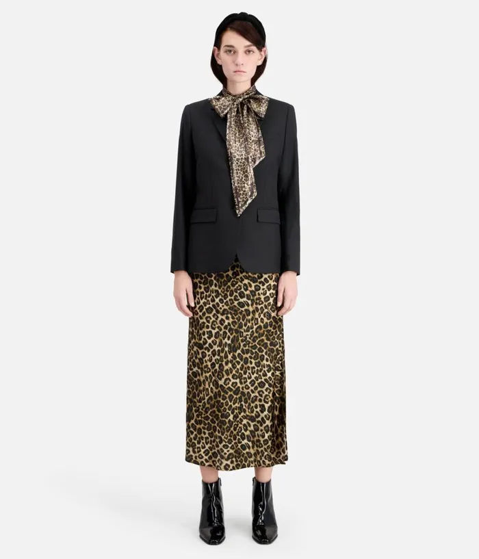 Women Blazers and Suits THE KOOPLES Black Wool Suit Jacket Cinched Cut