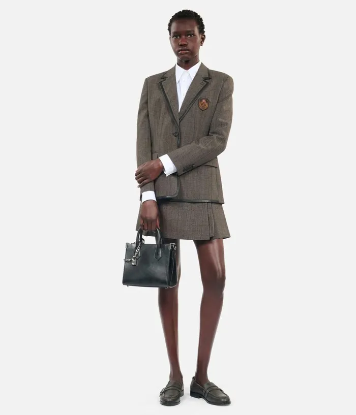 Women Blazers and Suits THE KOOPLES Prince Of Wales Brown Jacket
