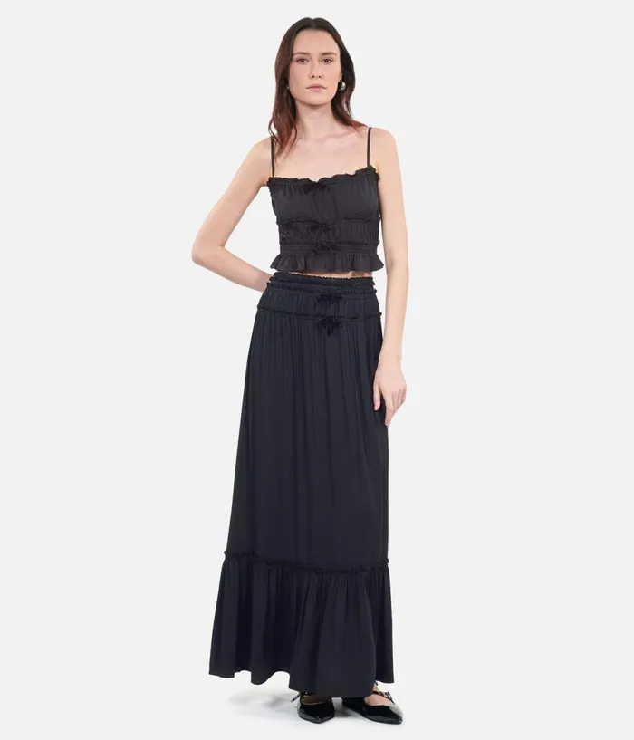 Women Blouses and Shirts THE KOOPLES Black Top With Bows