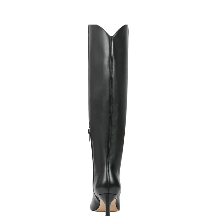 Women Boots Marc Fisher Quinnie Dress Boot Black Leather