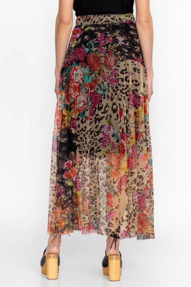 Women Bottoms Johnny Was MAZZY PATCHWORK SKIRT Wild Gardenia Night Women Bottoms Johnny Was MAZZY PATCHWORK SKIRT Wild Gardenia Night