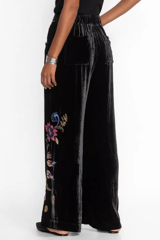 Women Bottoms Johnny Was WIDE LEG PLEAT PANT Black Women Bottoms Johnny Was WIDE LEG PLEAT PANT Black