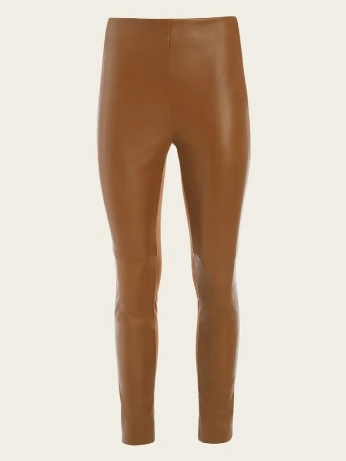 Women Bottoms Marciano Coy Leather HighRise Legging Brown Beauty Women Bottoms Marciano Coy Leather HighRise Legging Brown Beauty