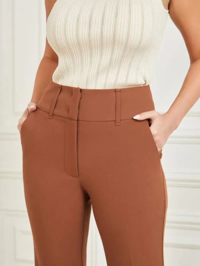 Women Bottoms Marciano Shelly Pant Brown Beauty Women Bottoms Marciano Shelly Pant Brown Beauty