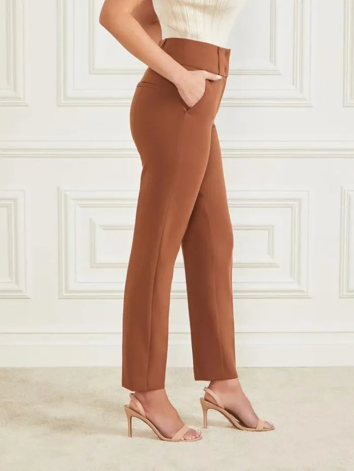Women Bottoms Marciano Shelly Pant Brown Beauty Women Bottoms Marciano Shelly Pant Brown Beauty