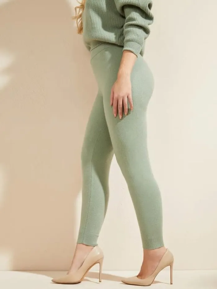 Women Bottoms Marciano Snuggle Up Cashmere Sweater Pant Slate Gray Women Bottoms Marciano Snuggle Up Cashmere Sweater Pant Slate Gray