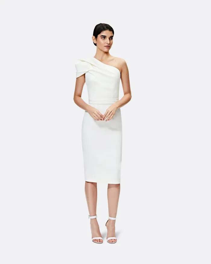 Women Bridal Safiyaa Kora Ivory Midi Dress Ivory