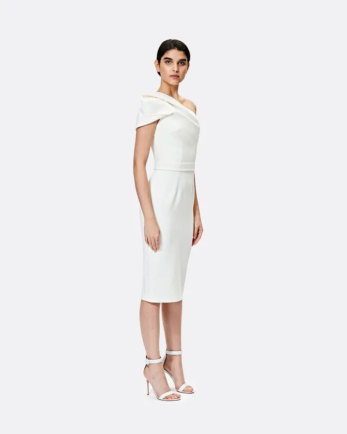 Women Bridal Safiyaa Kora Ivory Midi Dress Ivory