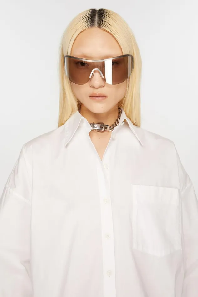 Women Buttonup Shirt Optic White Acne Studios Shirts and Blouses