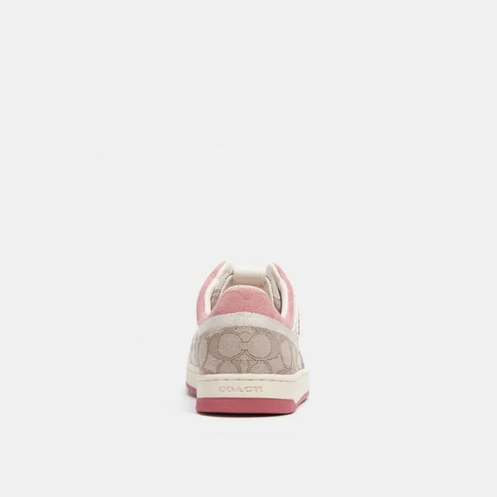 Women C201 Low Top Sneaker In Signature Bubblegumstone Coach Sneakers