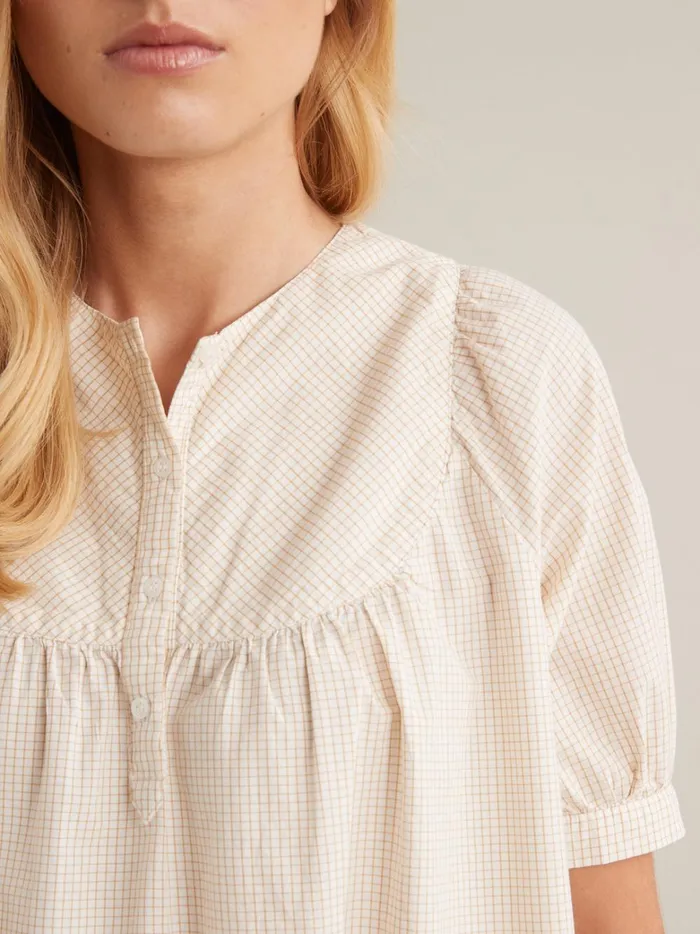 Women Clothing Cyrillus Blouse With Mini Checks