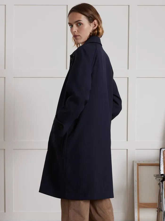 Women Clothing Cyrillus DoubleSided Fabric Car Coat Encre