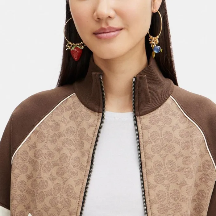 Women Coach X Observed By Us Charm Hoop Earrings Goldmulti Coach Jewelry