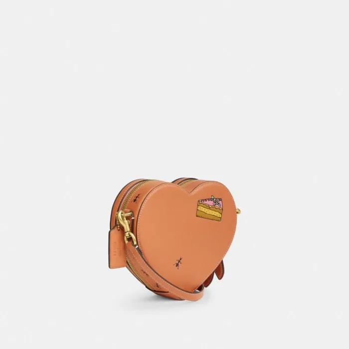 Women Coach X Observed By Us Heart Crossbody Brassfaded Orange Multi Coach Crossbody Bags Women Coach X Observed By Us Heart Crossbody Brassfaded Orange Multi Coach Crossbody Bags
