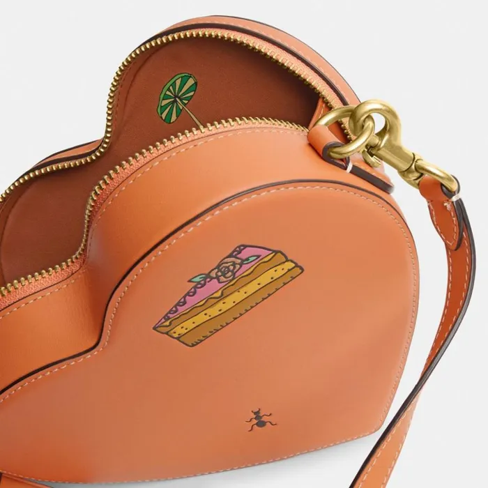 Women Coach X Observed By Us Heart Crossbody Brassfaded Orange Multi Coach Crossbody Bags Women Coach X Observed By Us Heart Crossbody Brassfaded Orange Multi Coach Crossbody Bags
