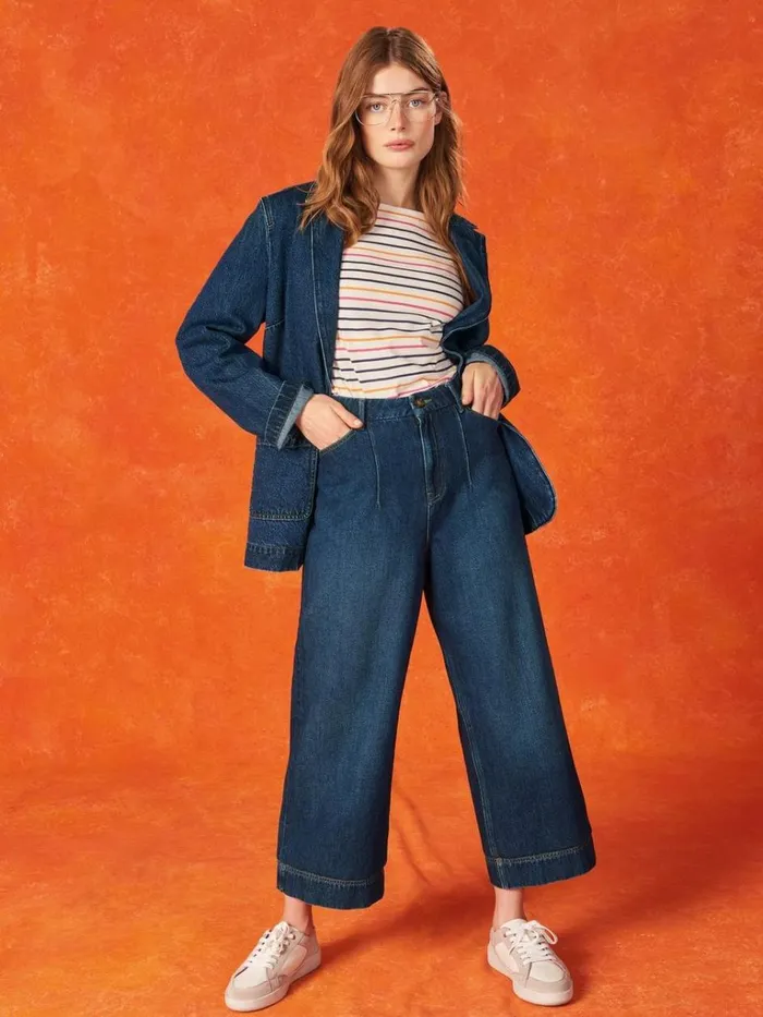 Women COATS and JACKETS White Stuff Loren Denim Blazer Dk Denim Women COATS and JACKETS White Stuff Loren Denim Blazer Dk Denim