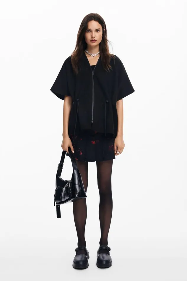 Women Coats And Jackets Desigual Adjustable Poncho