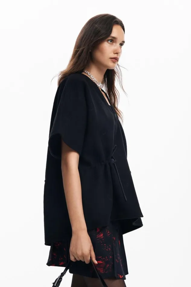 Women Coats And Jackets Desigual Adjustable Poncho