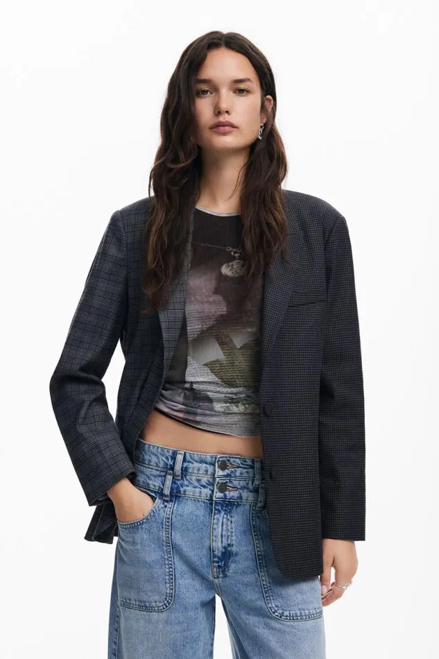 Women Coats And Jackets Desigual Asymmetric Blazer