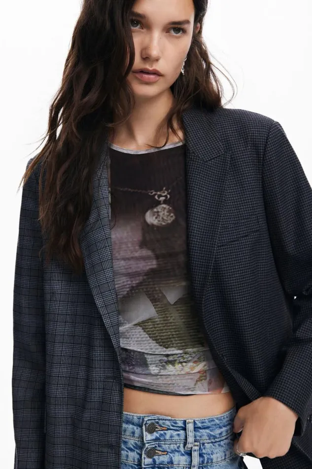 Women Coats And Jackets Desigual Asymmetric Blazer