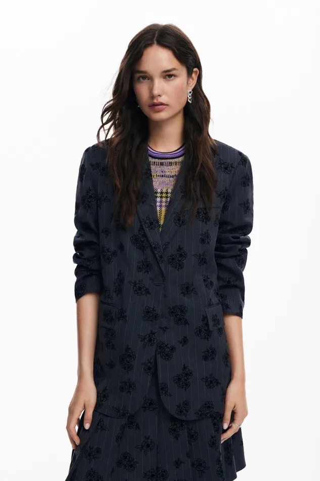 Women Coats And Jackets Desigual Floral Blazer