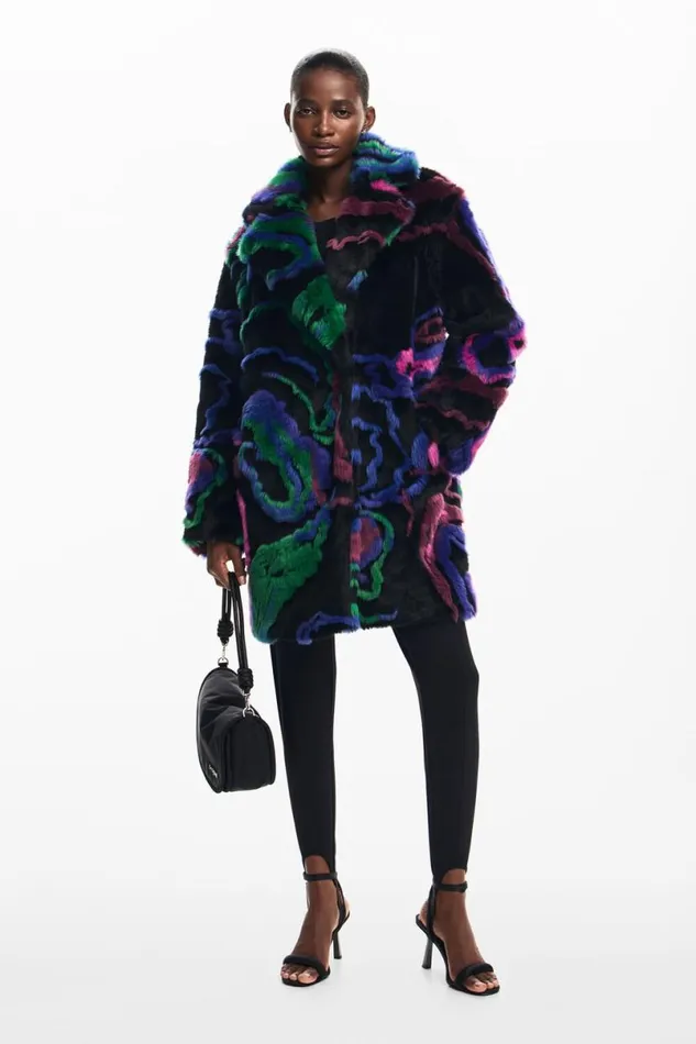 Women Coats And Jackets Desigual Fur Coat
