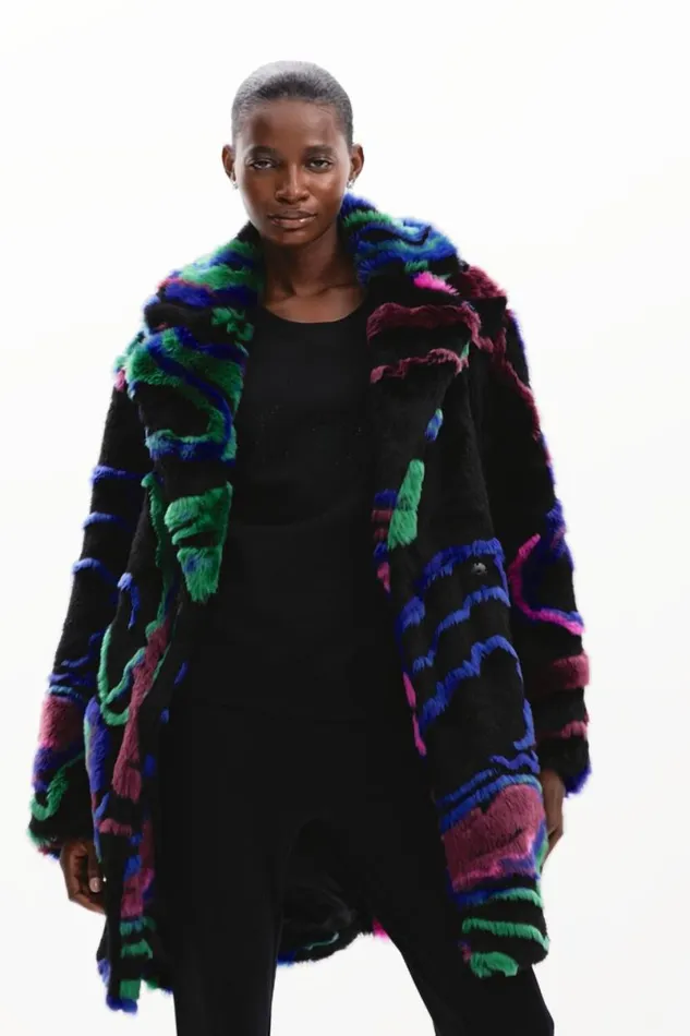 Women Coats And Jackets Desigual Fur Coat