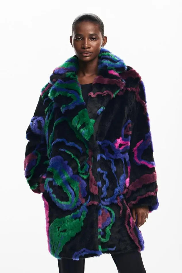 Women Coats And Jackets Desigual Fur Coat