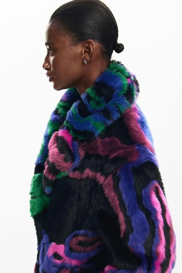 Women Coats And Jackets Desigual Fur Coat