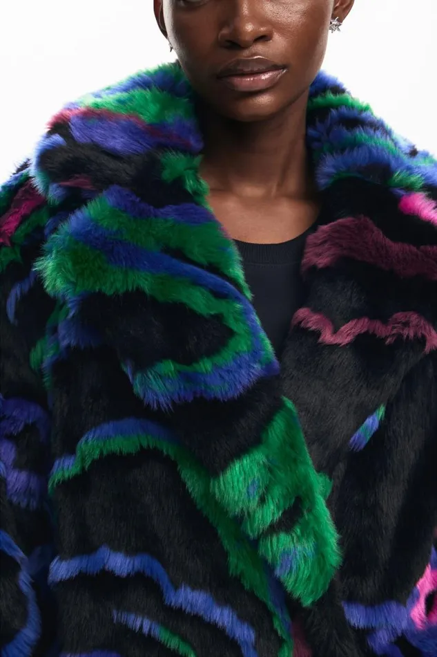 Women Coats And Jackets Desigual Fur Coat