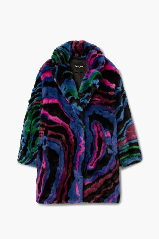 Women Coats And Jackets Desigual Fur Coat