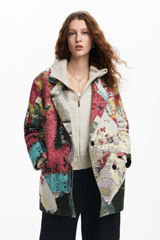 Women Coats And Jackets Desigual Long Coat Arty M Christian Lacroix