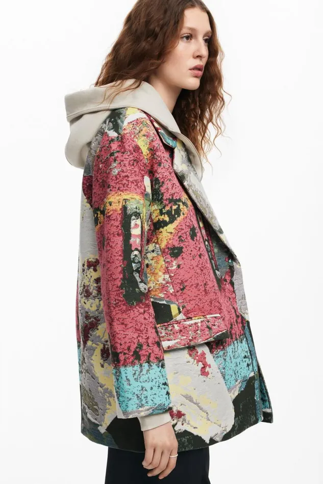 Women Coats And Jackets Desigual Long Coat Arty M Christian Lacroix