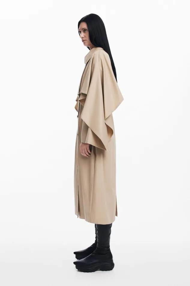 Women Coats And Jackets Desigual Maitrepierre Batwing Sleeve Trench Coat