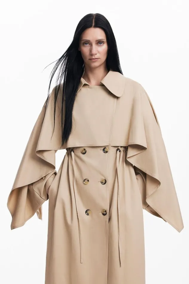 Women Coats And Jackets Desigual Maitrepierre Batwing Sleeve Trench Coat